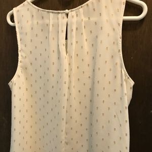 Ivory and Gold Two Tier Tank